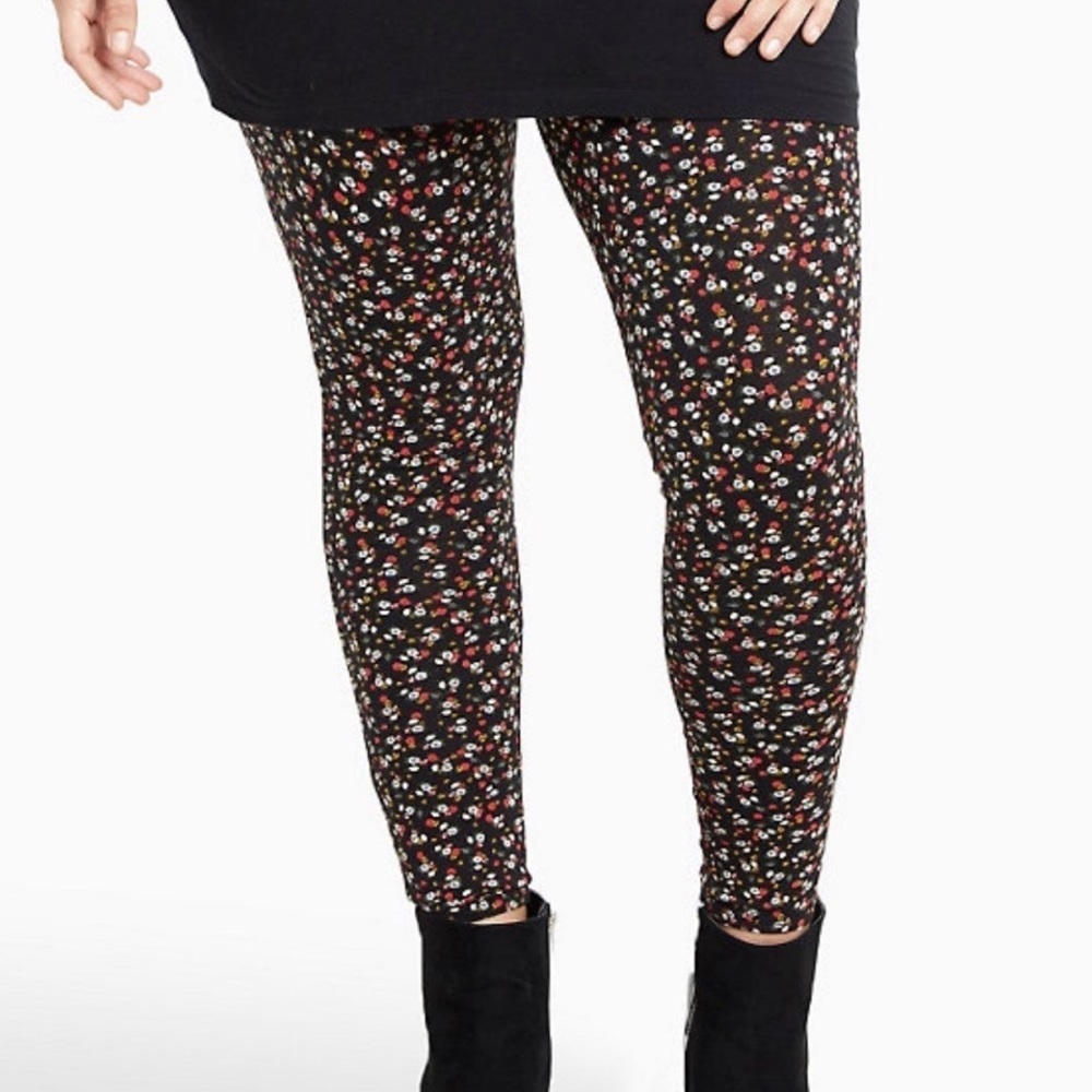 Torrid Floral Print Full Leggings